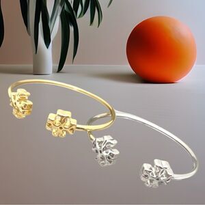 TORY BURCH KIRA SILVER CUFF BRACELET